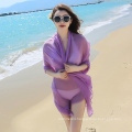 Wholesale Fashion long big size red plain beach scarf sarong